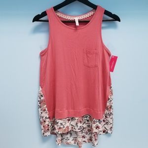 Xhilaration Floral Sleeveless Top